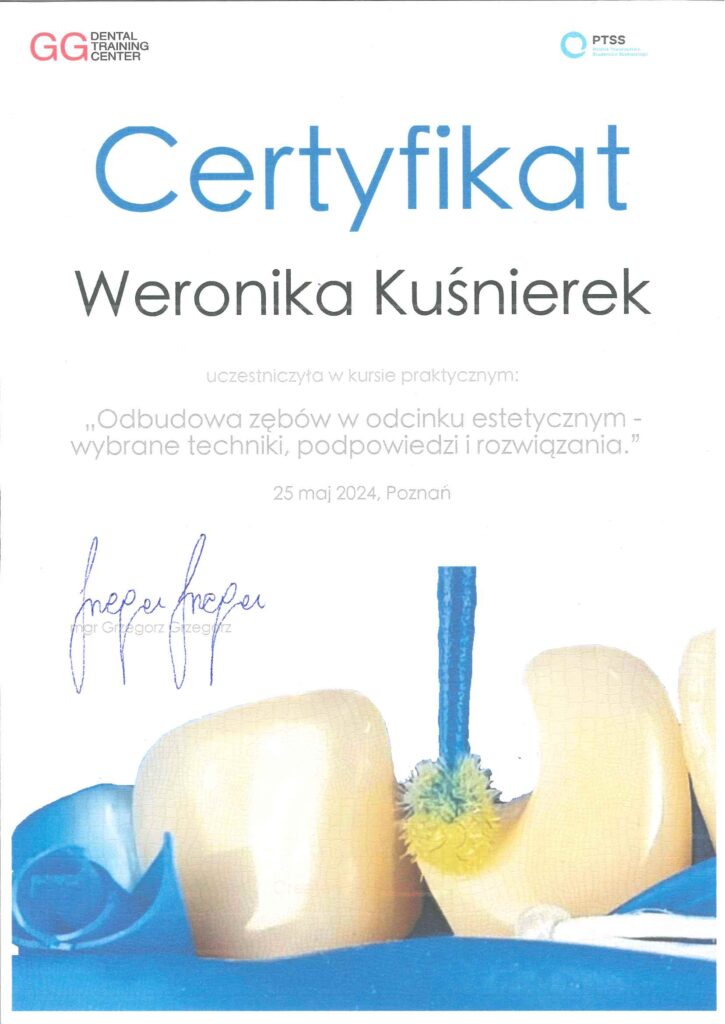 Weronika Kuśnierek - NUKS dentyści Poznań